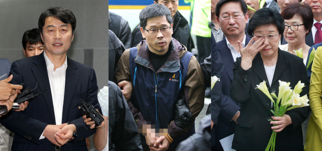 (왼쪽부터) 이석기 전 통합진보당 의원, 한상균 전 민주노총 위원장, 한명숙 전 국무총리. 매일신문 DB