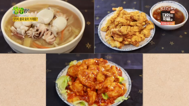 8000원 칠리새우, 5000원 탕수육, 4000원 삼선우동, 4500원 삼선짬뽕…순천 남부시장 