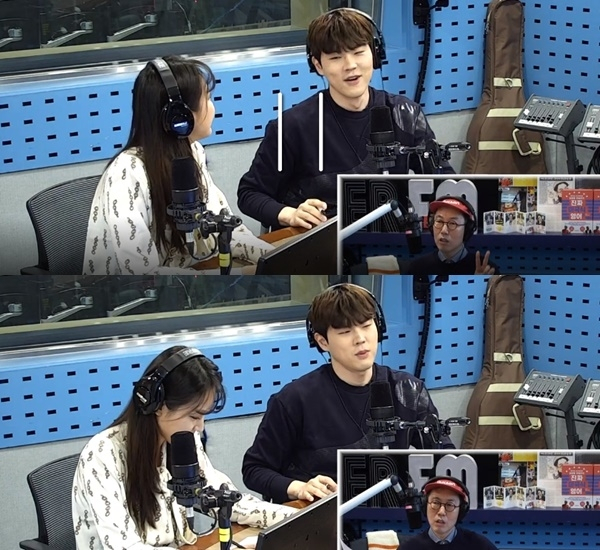 SBS 이인권 아나운서(오른쪽)와 주시은 아나운서. 김영철의 파워FM 보이는 라디오 캡쳐