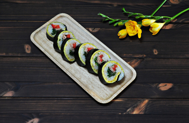 전호나물김밥