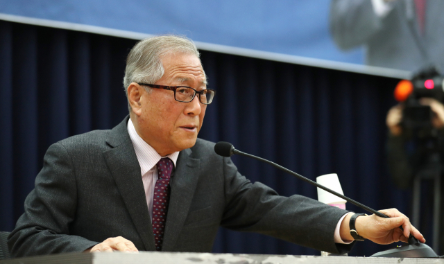 정세현 전 통일부 장관이 5일 오전 국회 의원회관에서 열린 