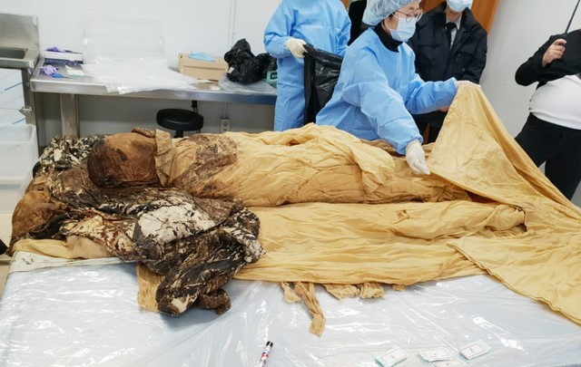 지난 1월 구미에서 400년 전인 조선 중기 문인이자 학자인 두곡 고응척(1531~1605) 선생 미라가 발견됐다. 안동 고씨 문중 제공