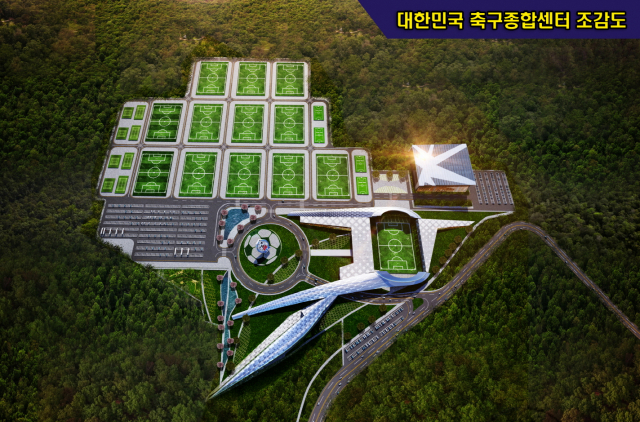상주시 대한민국 축구종합센터 조감도. 상주시 제공
