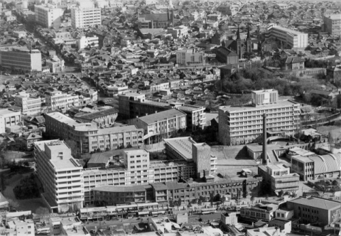 동산기독병원 전경.(1970년대 후반)