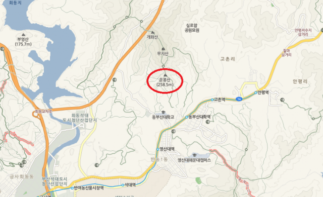 부산 해운대 운봉산 산불 
