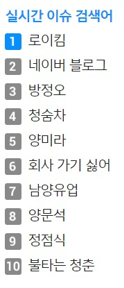 다음 실검 2위에 뜬 
