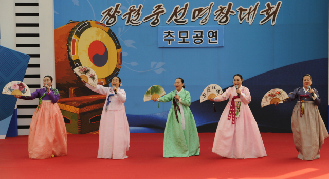 장월중선 명창대회 모습.