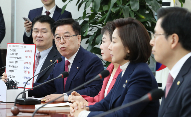 자유한국당 김광림 최고위원이 지난달 14일 오전 국회에서 열린 최고위원회의에서 발언하고 있다. 자료사진=연합뉴스