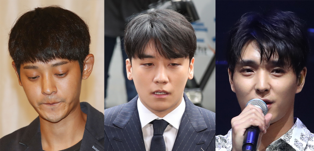 (왼쪽부터)정준영, 승리, 최종훈. 매일신문 DB