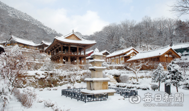 눈 내린 영주 부석사. 영주시 제공