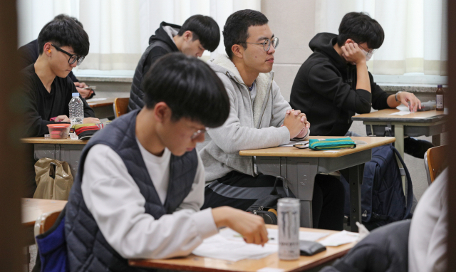 지난해 수능시험 장면. 매일신문 DB