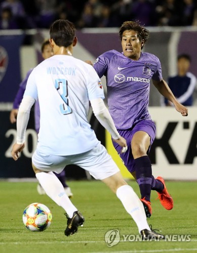 대구FC와 히로시마의 ACL 3차전 경기 장면 [지지통신=연합뉴스]
