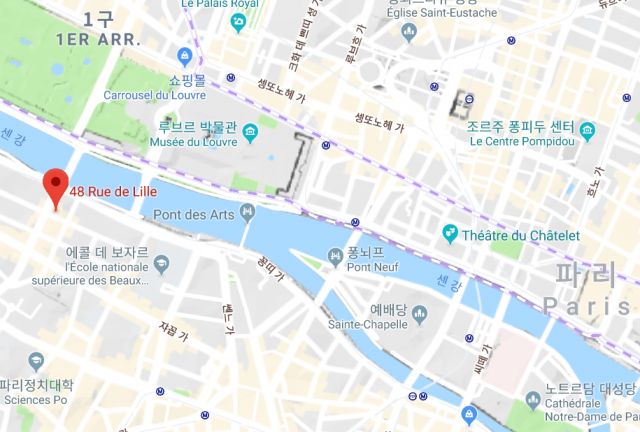 파리열방(ebtn)교회 위치. 구글맵