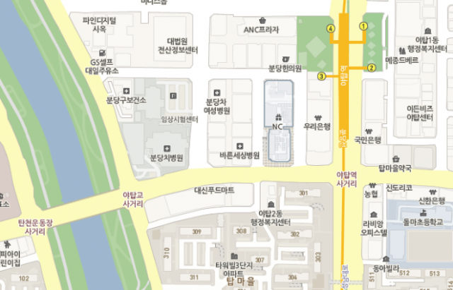 분당차병원 위치는? 네이버 지도