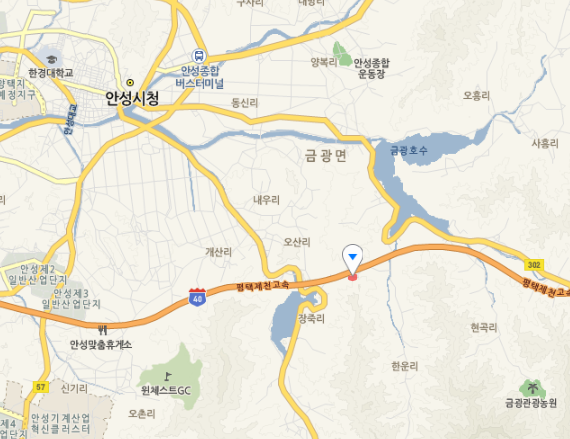 안성 산불 위치는? 네이버 지도