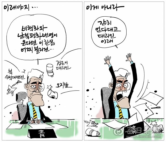 매일희평.김경수화백