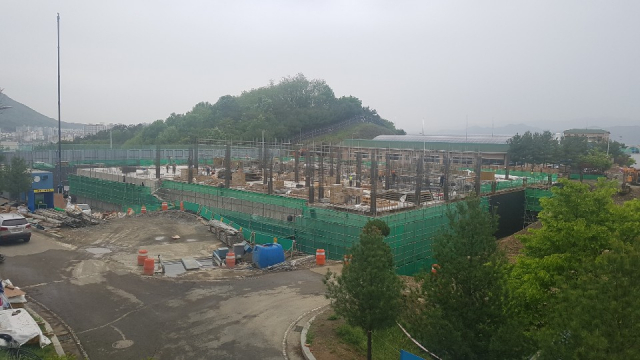 경산시가 깨끗한 수돗물 공급을 위해 환경부 시범사업으로 공모 선정된 경산정수장의 고도정수처리공사 현장. 이 사업은 올해 준공할 에정이다. 경산시 제공
