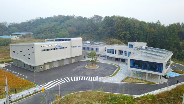 영주시 장수면에 들어선 하이테크베어링 시험평가센터 전경.