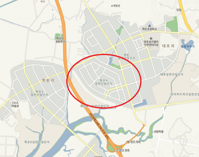 경기 김포 학운4산단. 네이버 지도