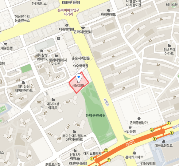 강남대형교회, 대치동 서울교회 화제 