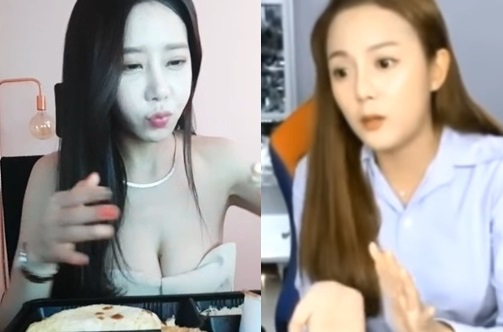 사진. 하나경, 강은비 아프리카 TV 화면