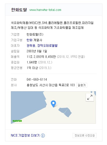 17일 한화토탈 공장에서 유독성 유증기가 대량 유출된 것으로 알려지면서 사고 지점이 어디인지 궁금해 하는 이들이 많다. 네이버 캡처 #한화토탈