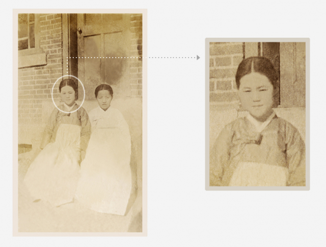 이화여자대학교가 창립 133주년을 맞아 유관순 열사(1902~1920)의 이화학당 시절 미공개 사진을 21일 최초로 공개했다. 사진은 이화학당 보통과 입학 직후(1915~1916년)로 추정되는 유 열사 모습. 연합뉴스