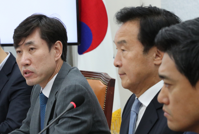 31일 바른미래당 하태경 최고위원이 국회에서 열린 최고위원회의에서 발언하고 있다. 연합뉴스