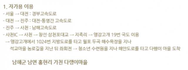 다랭이마을 위치