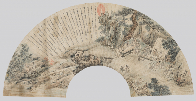 종이에 담채, 26.9×81.2㎝, 국립중앙박물관 소장
