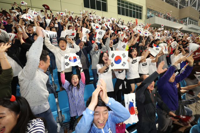 2019 국제축구연맹(FIFA) 20세 이하(U-20) 월드컵 결승 한국과 우크라이나의 경기가 열린 16일 오전 대구시 북구 축구 전용경기장 