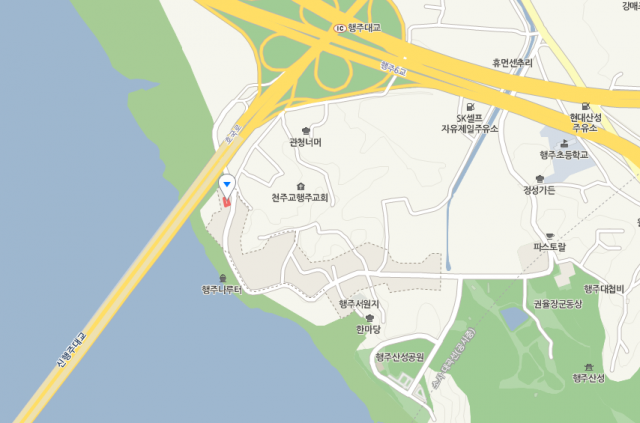 행주산성 인근 
