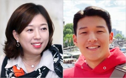 황미희(사진 왼쪽)·김대훈 모자.