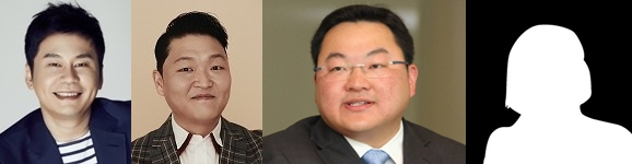 양현석, 싸이, 조 로우, 정 마담. 매일신문DB