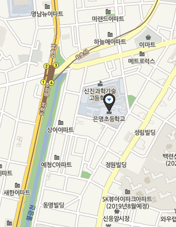 서울 은평구 은명초등학교 화재 현장 위치. 네이버 지도