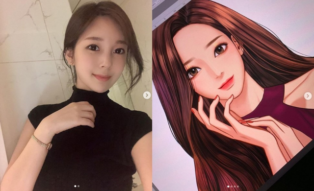 웹툰 여신강림의 작가 야옹이가 2일 네티즌의 관심을 받고 있다. 야옹이 작가 인스타그램