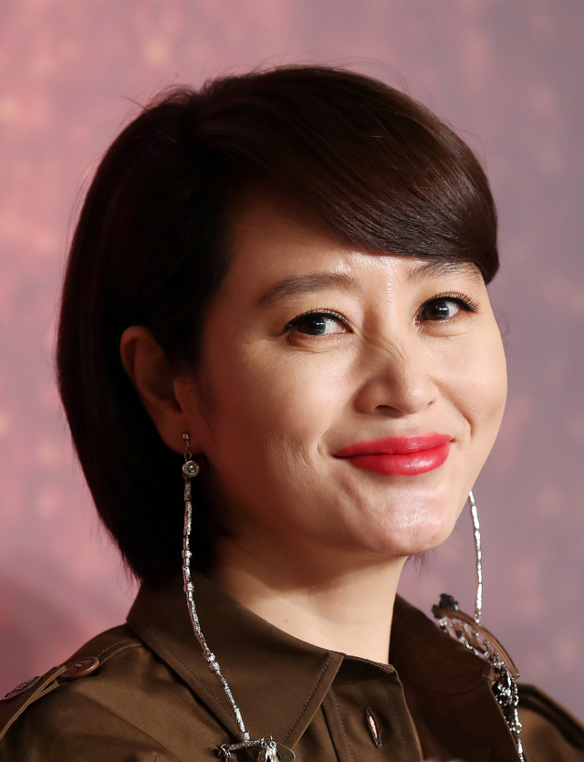 배우 김혜수가 지난달 28일 오후 경기도 부천시 상동 고려호텔에서 열린 