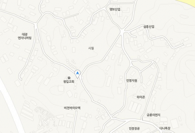 사월마을이 13일 포털 사이트 실시간 검색어에 오르는 등 화제다. 네이버 지도 캡처