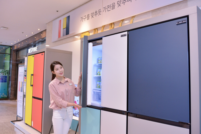 대구백화점 프라자점 지하 1층 캐노피 행사장에서는 삼성전자의 라이프 스타일 냉장고 