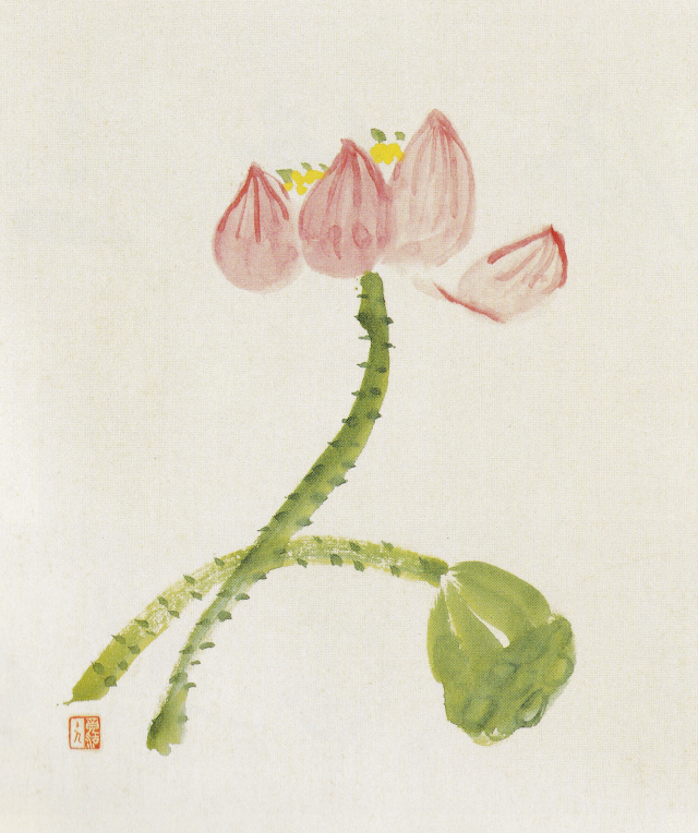 종이에 담채, 27X24cm, 간송미술관 소장
