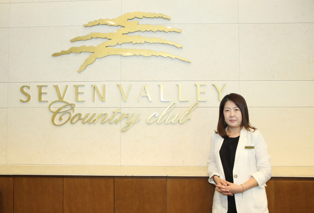 김서이 세븐밸리CC 예약실장은 대구경북 최초의 캐디 출신 골프장 간부다. 이현주 기자