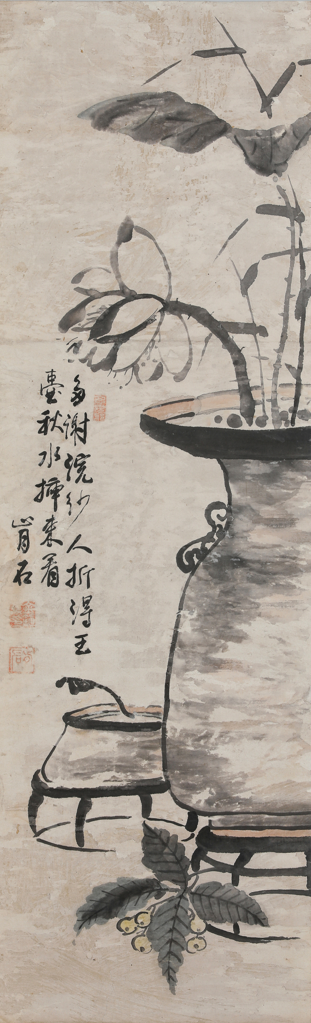 종이에 담채, 97.5×30㎝, 학강미술관 소장