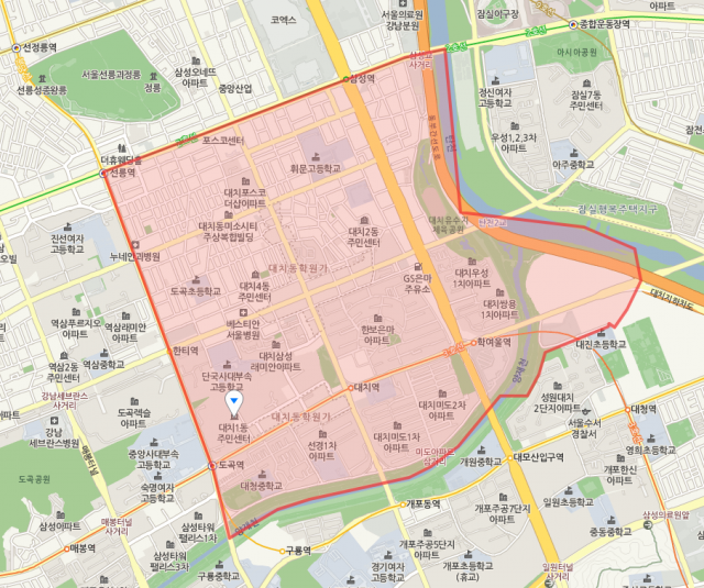 서울시 강남구 대치동. 네이버 지도