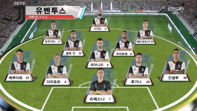 [선발명단] 팀 K리그 전 유벤투스 