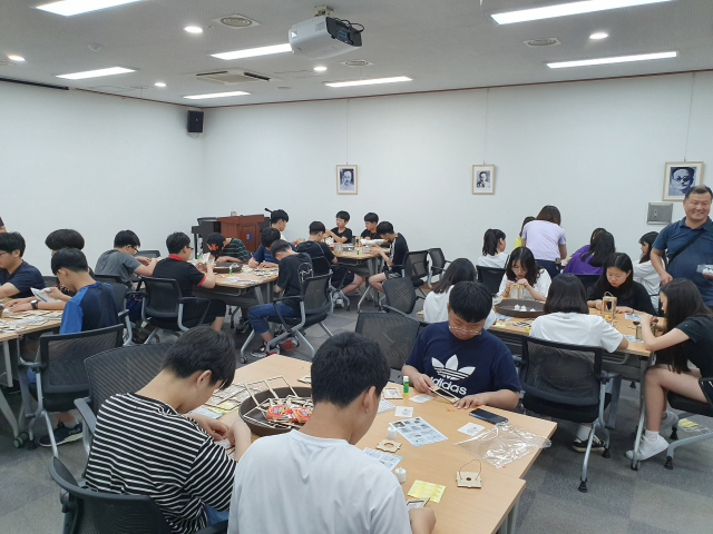 구미 선산중학교 학생들이 지난 12일 안동에서 열린