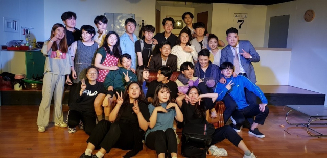 호산대학교 연기과 학생들이 