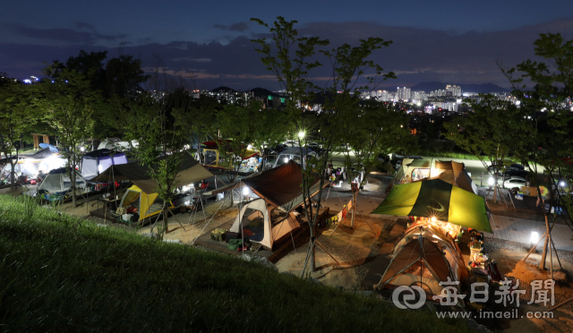 오는 2025년 대구 달서 별빛 천체 과학관이 들어설 달서구 송현동 앞산 별빛캠핑장. 별빛 천체 과학관은 별빛캠핑장 옆에 들어설 예정이다. 매일신문DB