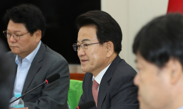 더불어민주당 정동영 대표가 9일 오전 국회에서 열린 최고위원회의에서 발언하고 있다. 연합뉴스