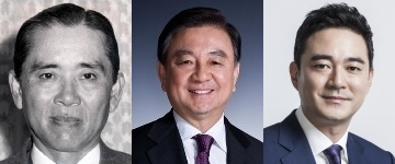 홍진기, 홍석현, 홍정도. 매일신문DB