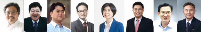 법사위 소속 더불어민주당 국회의원. 송기헌 금태섭 김종민 박주민 백혜련 이철희 정성호 표창원. 매일신문DB